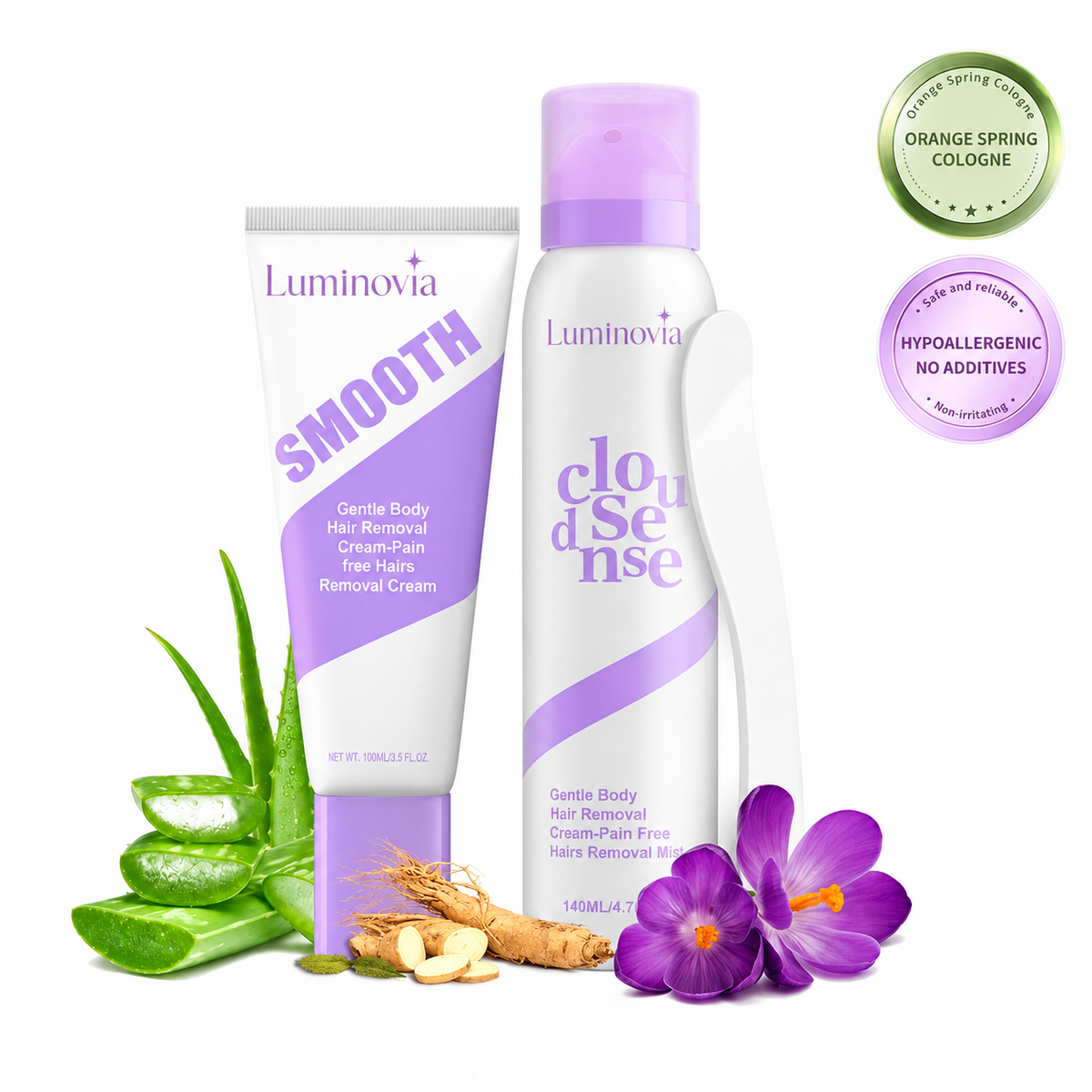 Luminovia Smoothing Body Hair Removal Cream Set