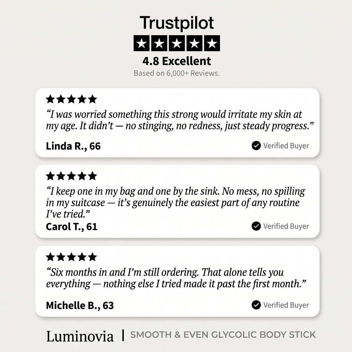 Luminovia Smooth & Even Glycolic Body Stick