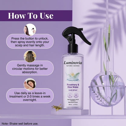 Rosemary Rice Water Volumizing Hair Spray