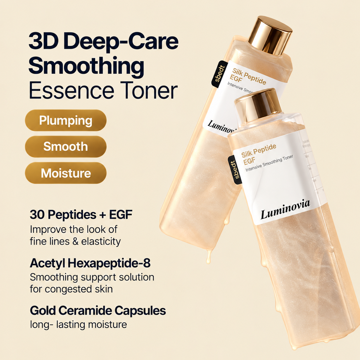 Luminovia Silk Peptide EGF Intensive Smoothing Toner